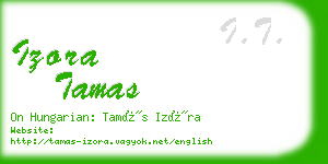 izora tamas business card